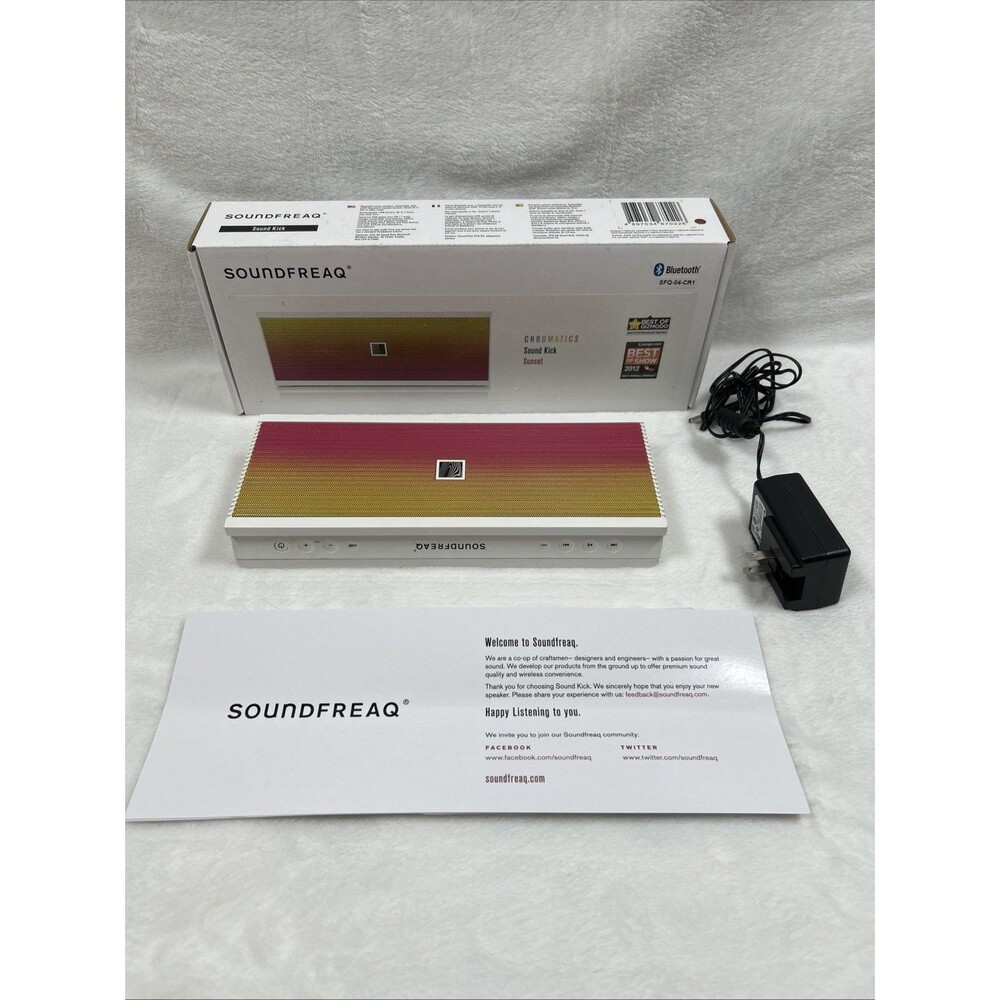 Soundfreaq Bluetooth Chromatics Sound Kick Sunset Pink and Yellow SFQ-04-CR1